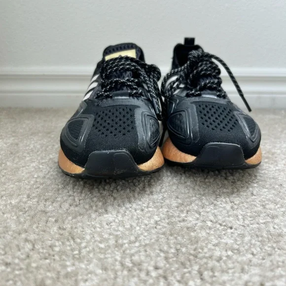 Adidas Originals ZX 2K Boost in black and gold. Only worn twice. No box. Men’s 8 - Picture 4 of 4